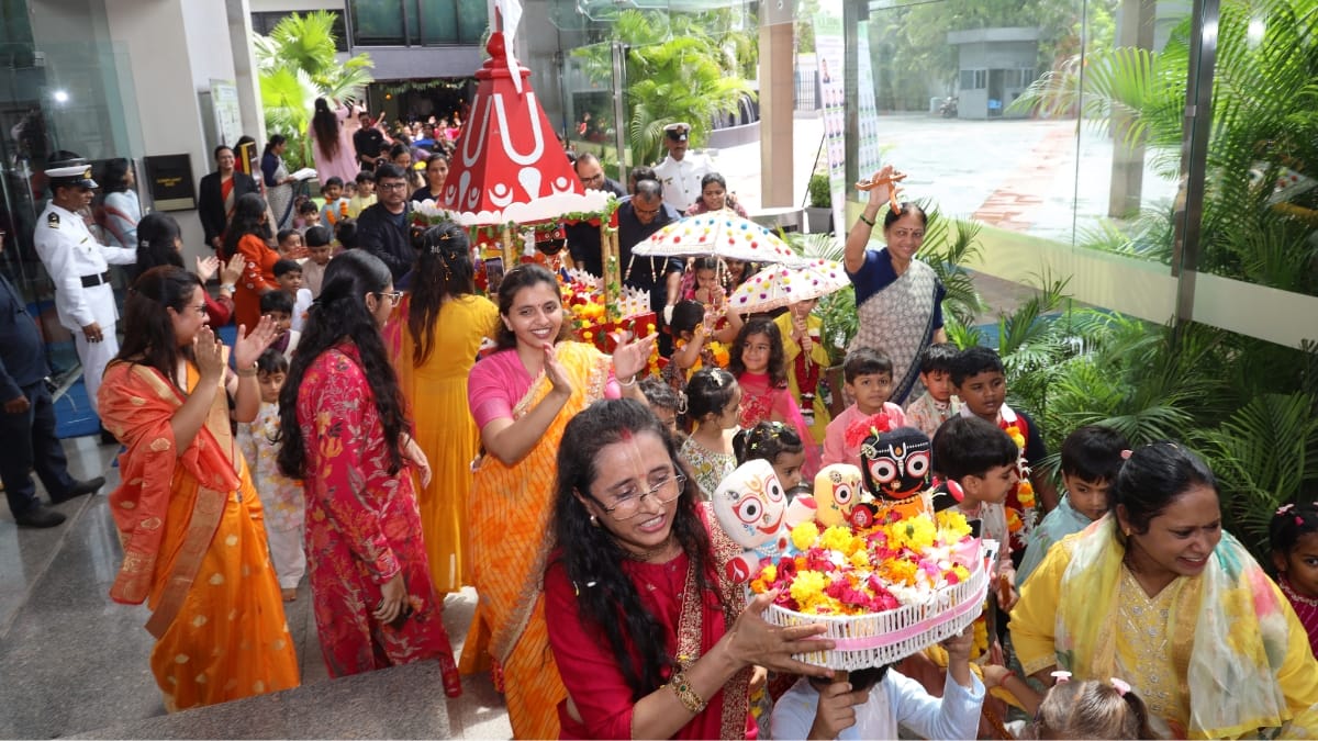 जी.डी. गोयनका इंटरनेशनल स्कूल, सूरत में श्रद्धा से निकली भगवान जगन्नाथ रथ यात्रा