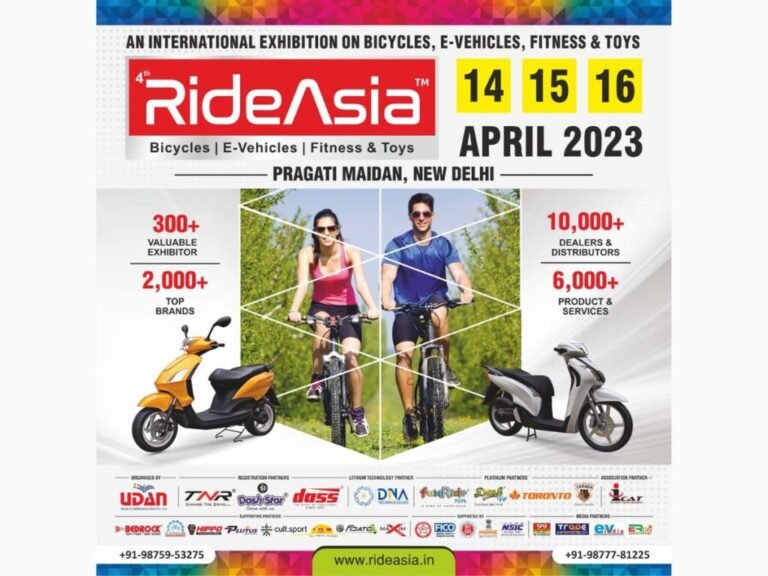 Ride Asia’s 4th edition to be organised at Pragati Maidan, New Delhi