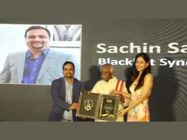 Sachin Salunkhe, an entrepreneur and serial investor honoured with the prestigious title of “Most Promising Industrialist of the Year 2023” by Economic Times