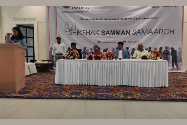 Noida International University Organizes Shikshak Sammaan Samaroh in Aligarh