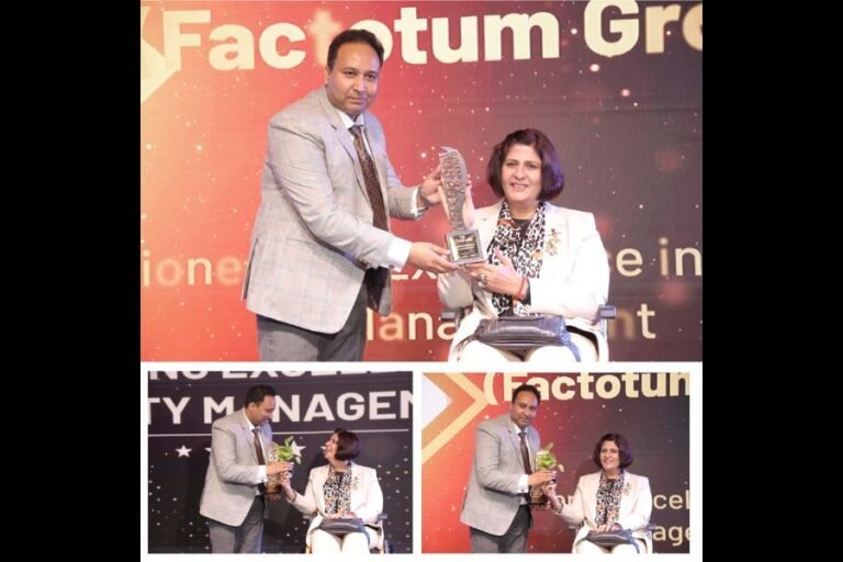 Mr. Mahesh Kumar and Factotum Group: Pioneering Excellence in Facility Management Honored at Precedential Awards 2023″