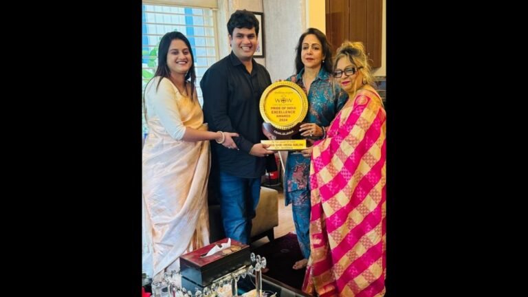 Hema Malini Honored with Jewel of India Award, Presented by WOW and Shobha Arya