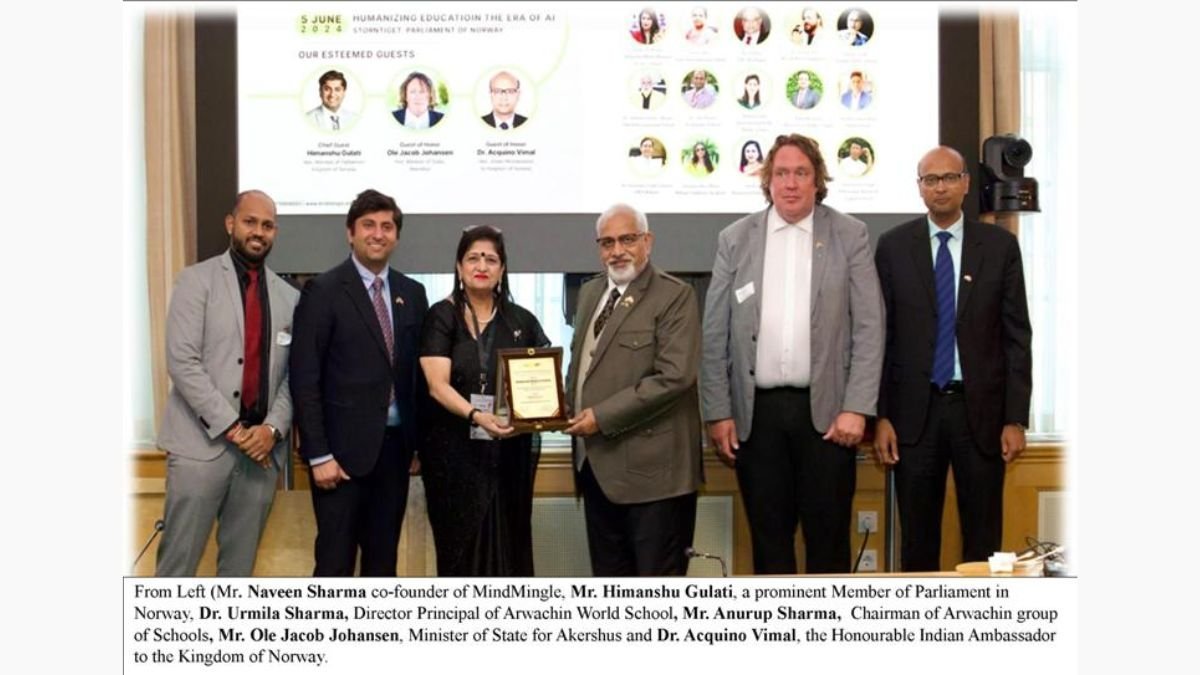 Arwachin Schools: Honoured at Indo-Norway International Education Summit and Awards