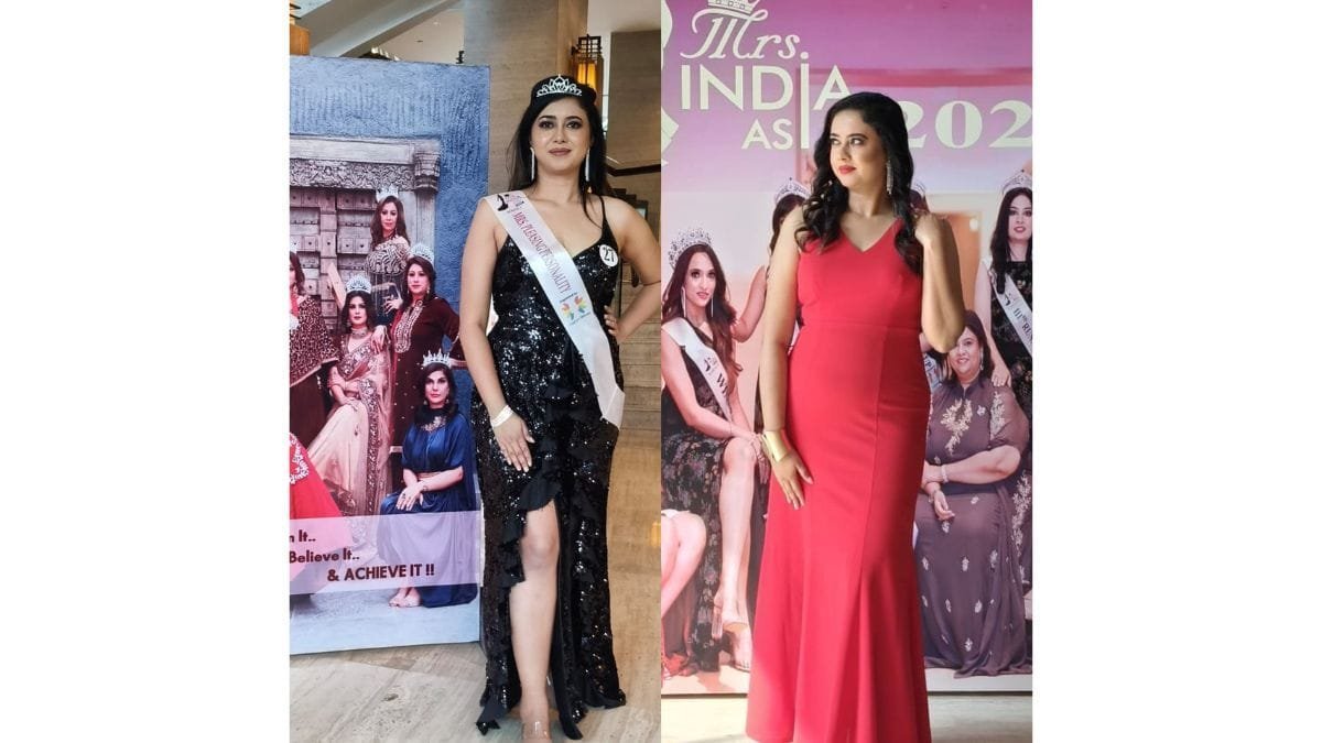 Ekta Bharti crowned as Mrs. Pleasing Personality at Mrs. India Asia 2024 by Fashion Meraki