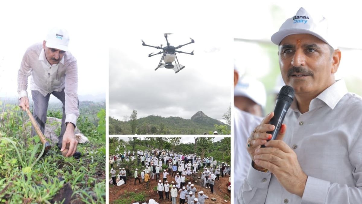Launch of “Seedball for Green Wall” Campaign from Ambaji by Hon’ble Speaker Shri Shankarbhai Chaudhary