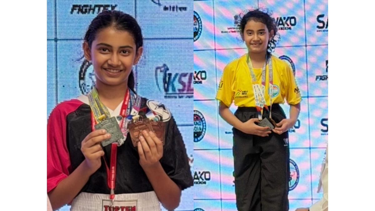 Outstanding Performance by the Tomar Sisters at the WAKO National Kickboxing Championship, Indore