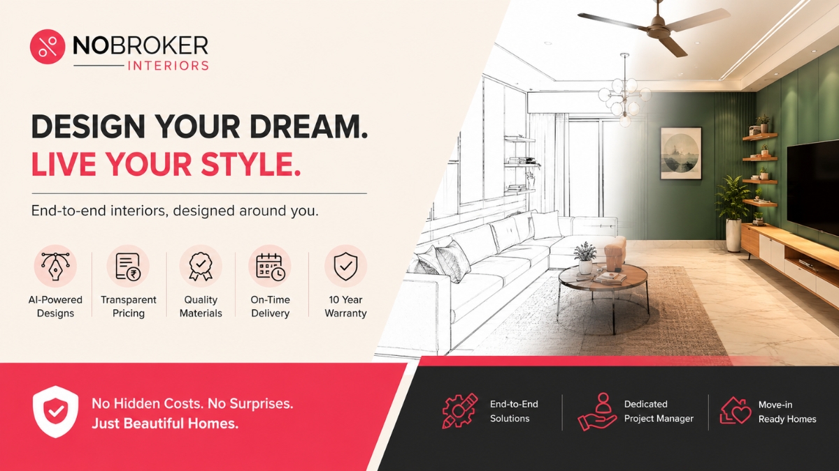 No More Traditional Interiors: NoBroker Interiors Is Shaping Homes With Tech and Transparency