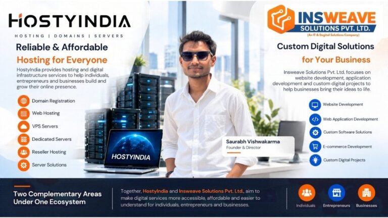 HostyIndia and Insweave Solutions Pvt. Ltd. Focus on Making Digital Services More Accessible and Affordable